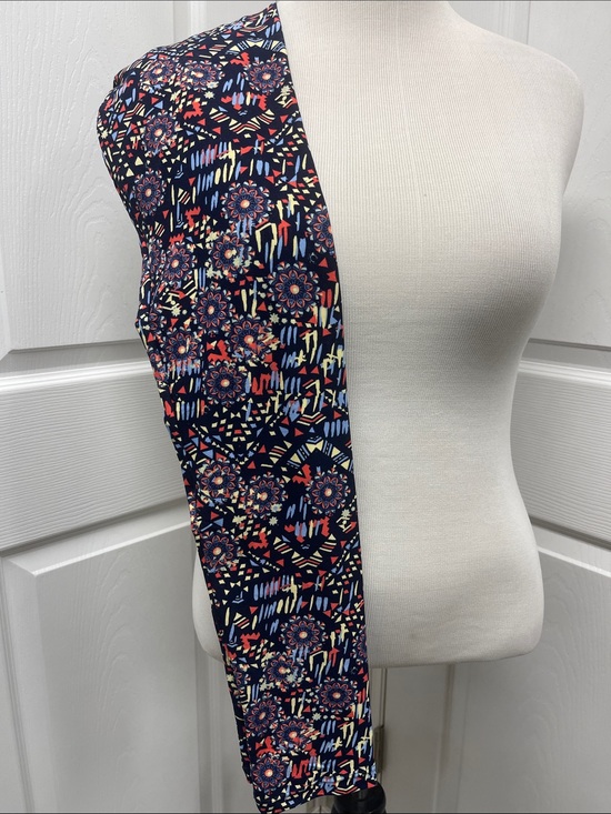 LuLaRoe Pants - LuLaRoe New OS One Size Blue Geometric Leggings NWT